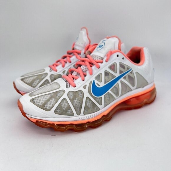Nike Air Max 2011 N7 White Pink Mango Turquoise Women Shoes 845397-146 Size 10 - Picture 1 of 12